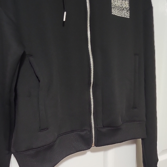 Guess Black Hoodie with Rhinestone Logo - Picture 4 of 5